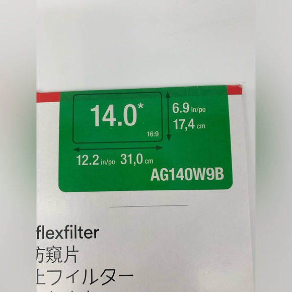 3M 14.0” Anti Glare Filter For Laptop Screen - Picture 2 of 4